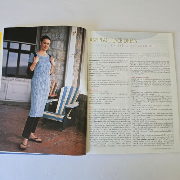 Interweave Knits Spring 2003 Magazine Featuring Vintage Chic Patterns & Spring K - Picture 6 of 16